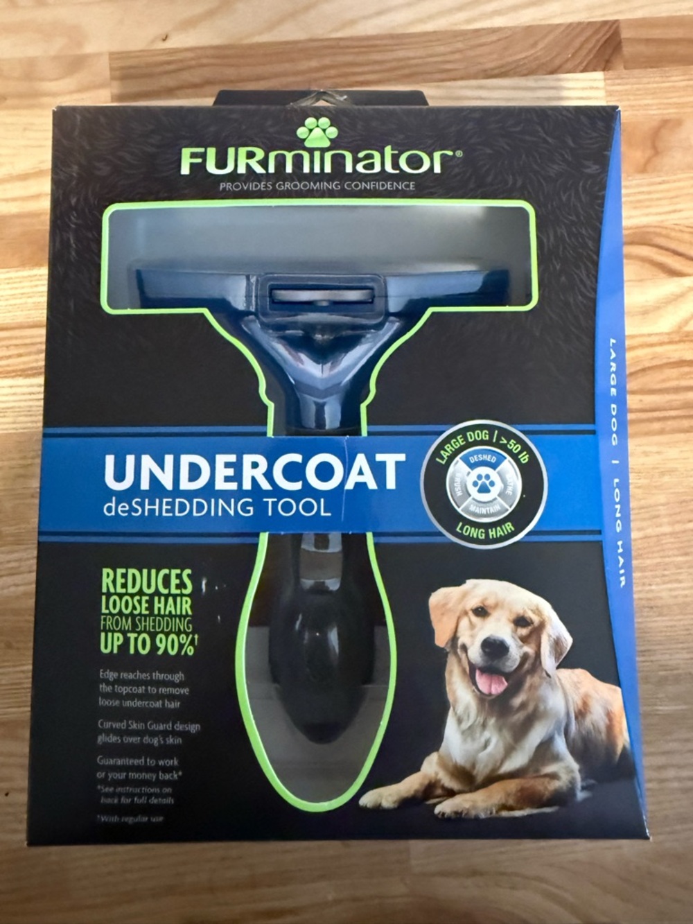 FURminator Undercoat deShedding Tool - Blue and Black